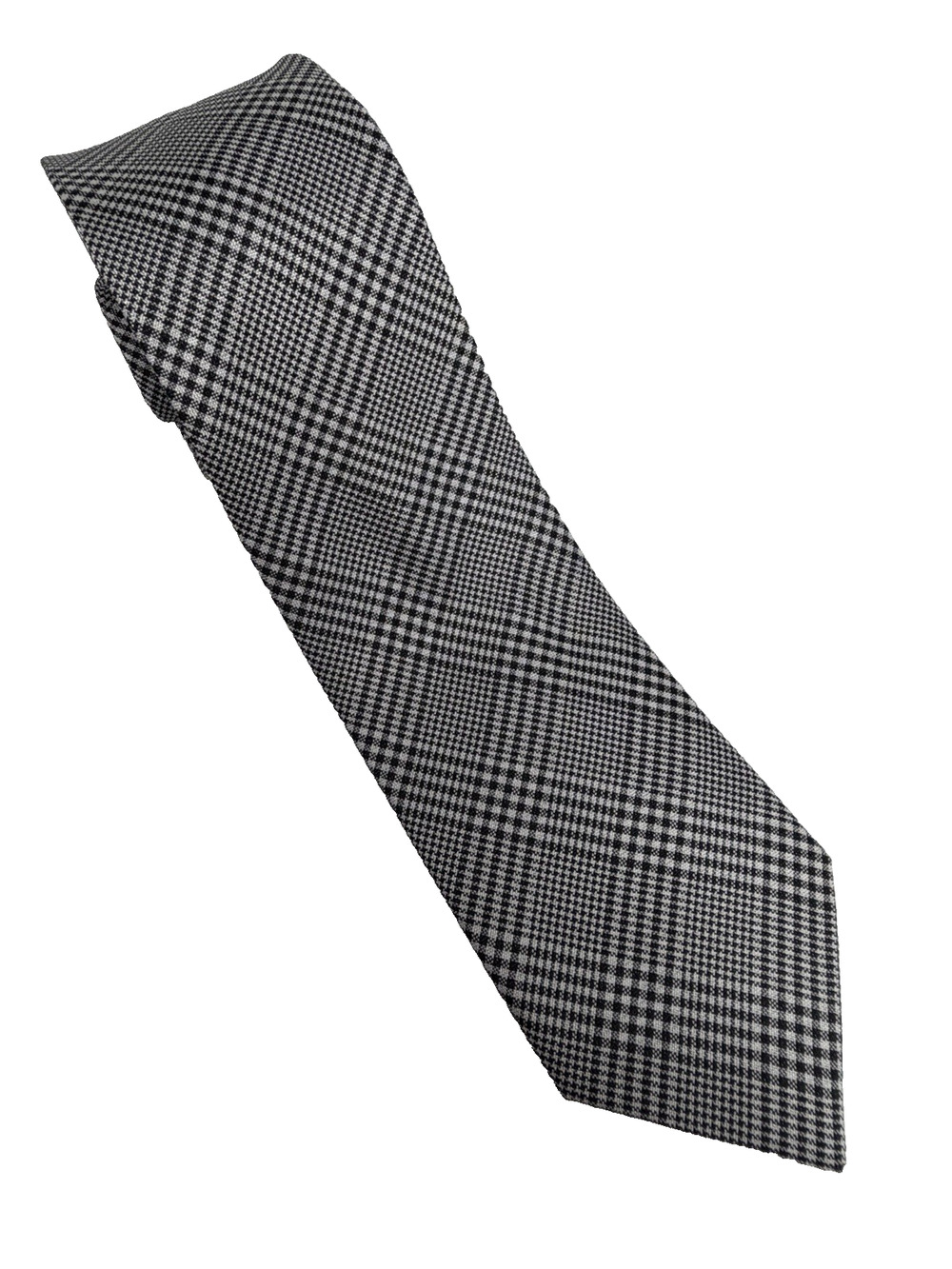 J Crew Factory Black Watch Plaid Tie in 100% Silk Mens Necktie 2.5"X59"